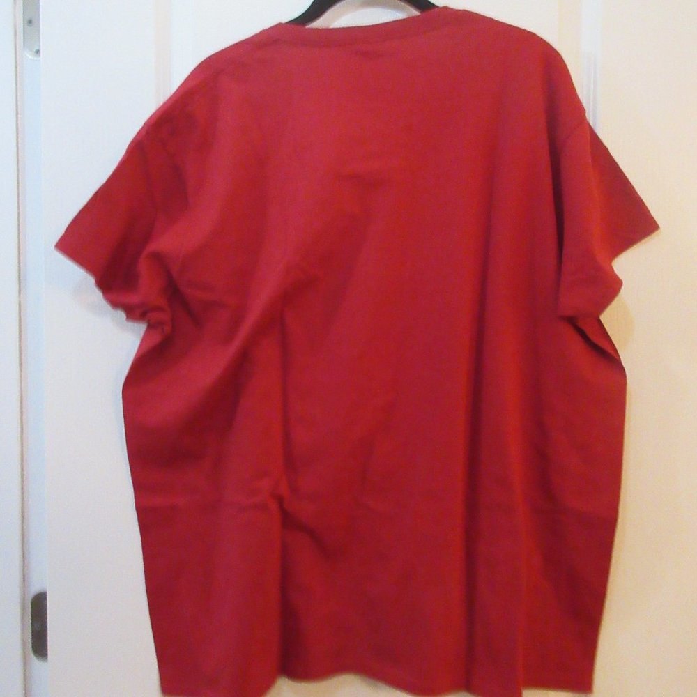 Gildan Adorable Snowman Holiday Short Sleeve T-Shirt Handmade 2X - Picture 2 of 10